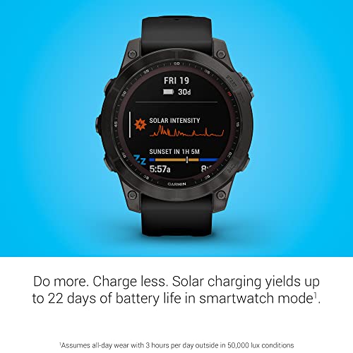 Garmin - fenix 7 Solar GPS Smartwatch 47mm - Slate Gray - 010-02540-10 (Renewed)