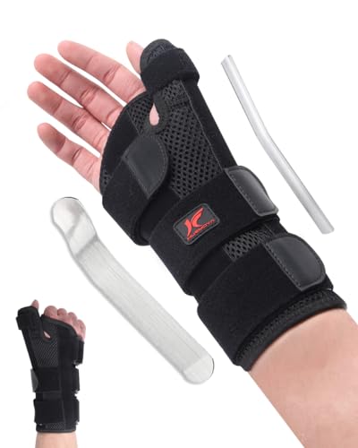 Hurmoya Wrist Brace Thumb Spica Splint Support for Carpal Tunnel, De Quervain's Tenosynovitis, Tendonitis Pain Arthritis T...