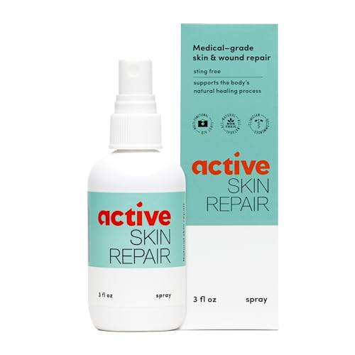 Active Skin Repair First Aid Healing Skin Spray - Natural & Non-Toxic with Hypochlorus Acid for Minor Cuts, Wounds, Scrape...