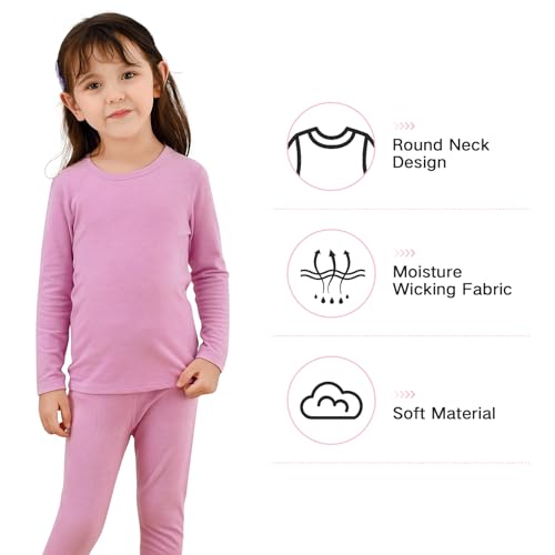 Thermal Underwear for Kids Toddler Winter Base Layer Long Johns Sets for Girls Boys