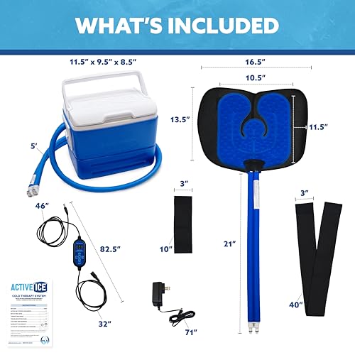Polar Active Ice 3.0 | 9 QT Cold Therapy Ice Machine | Programmable Timer | Targeted Coverage Shoulder Pad | Cryotherapy P...