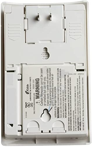 Kidde Carbon Monoxide Detector, Plug In Wall with 9-Volt Battery Backup, Digital LED Display - 2 Pack