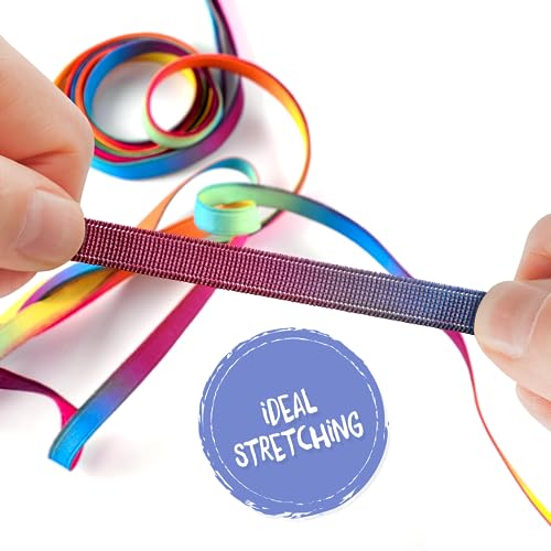 Kleintober I Chinese Jump Rope I Rubber Twist I Gummitwist I Indoor and Outdoor Toys I Stretchy Rope for Kids I with Instr...