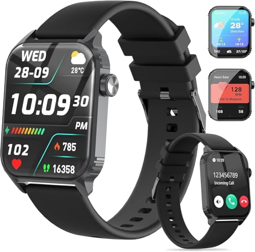 TRAUSI Smart Watch for Men, 120 Sports Modes Smartwatch with 1.83" HD Display, Heart Rate/Sleep Monitor, Music Control, Bl...