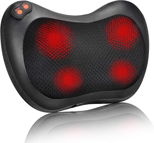 iKristin Back Massager, Shiatsu Neck Massager with Heat, Electric Back Massager for Shoulder, Back, Leg, Deep Tissue Knead...