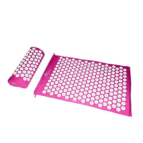 SHUOCONG Massage Cushion Acupuncture mat Relieve Stress Back Body Pain Spike Acupressure Massager Mat(Blue)