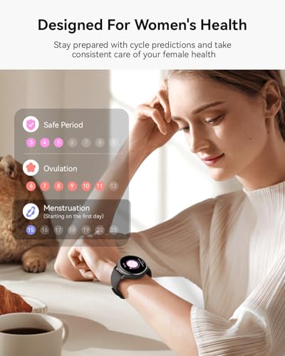 RUXINGX Smart Watches for Men Women:Android Phones & iPhone Compatible, Fitness Tracker Watches for Women Make/Answer Cal...