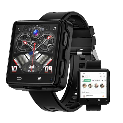 LOKMAT 4G Smart Watch Phone Call, 4GB+64GB Android 11 CPU MTK6761 Smartwatch, 2.64" Large Screen Gaming Watch 1200mAh Typ...