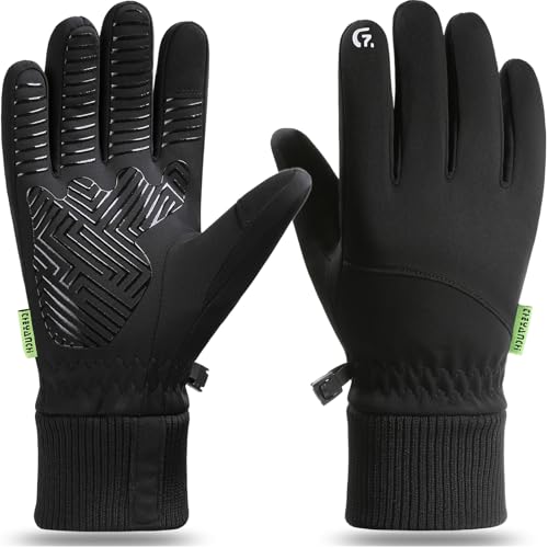weiatas Winter Warm Gloves for Men Women Waterproof, Touchscreen Cold Weather Gloves for Cycling Driving Hiking Running Wo...