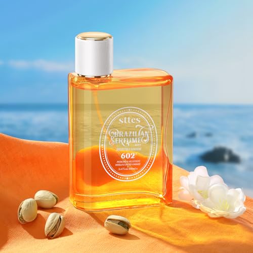 Sttes Perfume 602# (Irresistible Sunshine) - Eau de Perfume 100ml (3.4fl oz) Vanilla Gourmet Tune (Caramel Vanilla Flavor)