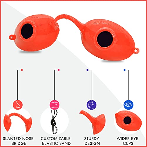 Super Sunnies UV Eye Protection FDA Compliant Eyeshields, Tanning Bed Goggles, Red Light Therapy Glasses w/Strap