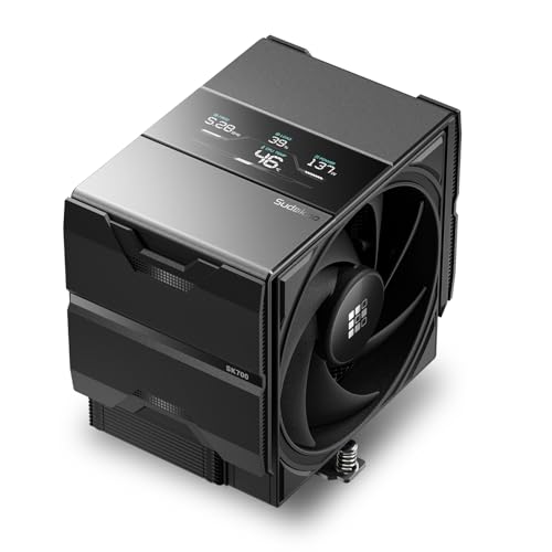 Sudokoo Sudokoo SK700V AM5 CPU Cooler, AM5 Exclusive, Digital Display, 7 Heatpipes CPU Air Cooler, Single Tower, 120mm FDB...