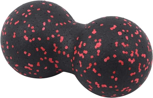 Risprsulen Black Peanut Massage Ball Double Lacrosse Massage Ball for Physical Therapy, Massage Tools and Equipment, Muscl...