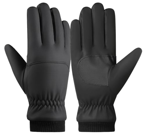 SUJAYU Winter Snow Gloves Men Women, Snowmobile Glove Mens Ski Gloves, Waterproof Warm Touchscreen, Suitable for Running D...