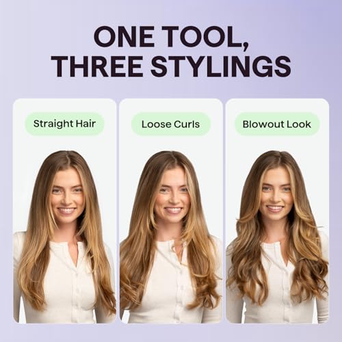 Wavytalk Updated Version Thermal Brush for Blowout Look, Blowout Express 1.5 Inch Ionic Thermal Round Brush Makes Hair Smo...
