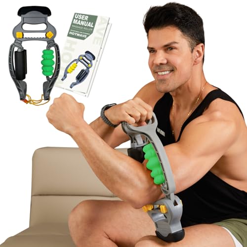 HOTWAVE Arm Massager for Pain Relief & Recovery, Adjustable Foam Roller, Trigger Point Muscle Roller for Calves&Forearm, W...