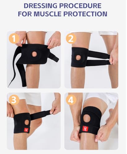 Knee Brace for Women Men Knee Braces for Knee Pain ACL MCL Arthritis Joint Pain Relief, Adjustable Compression Sleeve Pate...