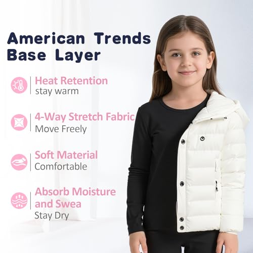 Thermal Underwear for Kids Toddler Winter Base Layer Long Johns Sets for Girls Boys