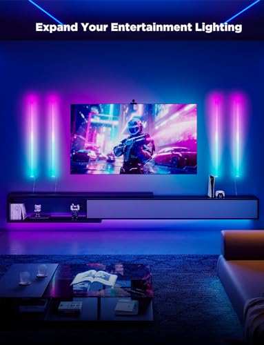 Govee Glide Wall Lights, RGBIC LED Light, Smart Gaming Light Works with Alexa and Google Assistant, RGB Lights Bar, LED Wa...