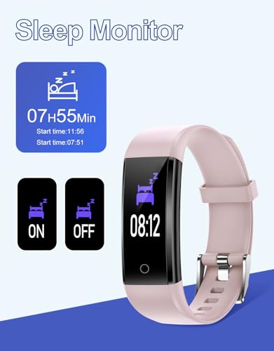 GRV Fitness Tracker Non Bluetooth Fitness Watch No App No Phone Required Waterproof Pedometer Watch with Steps Calories Co...