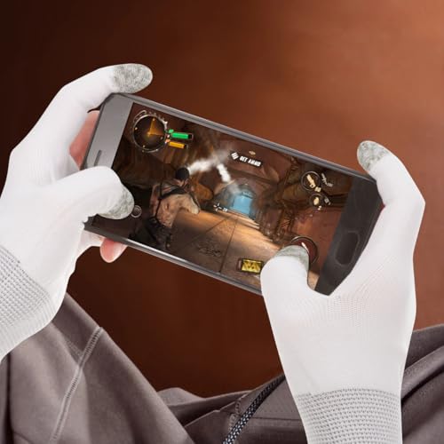 BESPORTBLE 2 Pairs Gaming Finger Gloves - Touchscreen Sleeves for Mobile Gaming, Esports & Free Fire - Breathable Nylon & ...