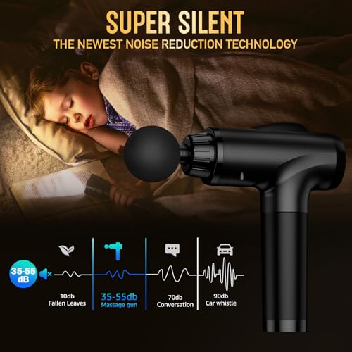 OLsky Massage Gun Deep Tissue, Handheld Electric Muscle Massager, High Intensity Percussion Massage Device for Pain Relief...
