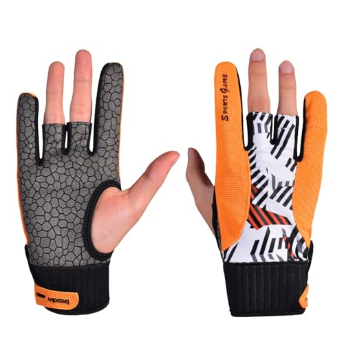 URTERYSER 1 Pair Bowling Accessories Bowling Gloves Bowling Gloves Right Hand Bowling Gloves for Wristband Anti-Slip Sport...