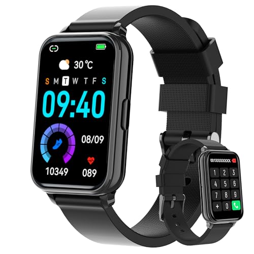 Smart Watch Fitness Tracker Make/Answer calls for Women Men with Heart Rate Blood Oxygen Sleep Monitor Sports Modes Step C...