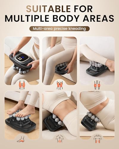 EIWAJKXE 16 Head Massage Gun Deep Tissue, Back Massager with 3 Modes & 30 ntensity Levels, Professional Percussion Muscle ...