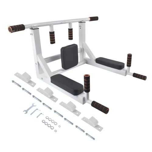 Multifunctional Dip Station for Indoor Home Gym Workout Pull Up Bar 440 lbs Training Equipment Mixizap