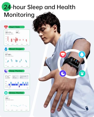 WMK Smart Watches for Women, Alexa Built-in, Answer/Make Call,1.83" Display,10 Day Battery, Heart Rate/SpO2/Sleep Monitor,...