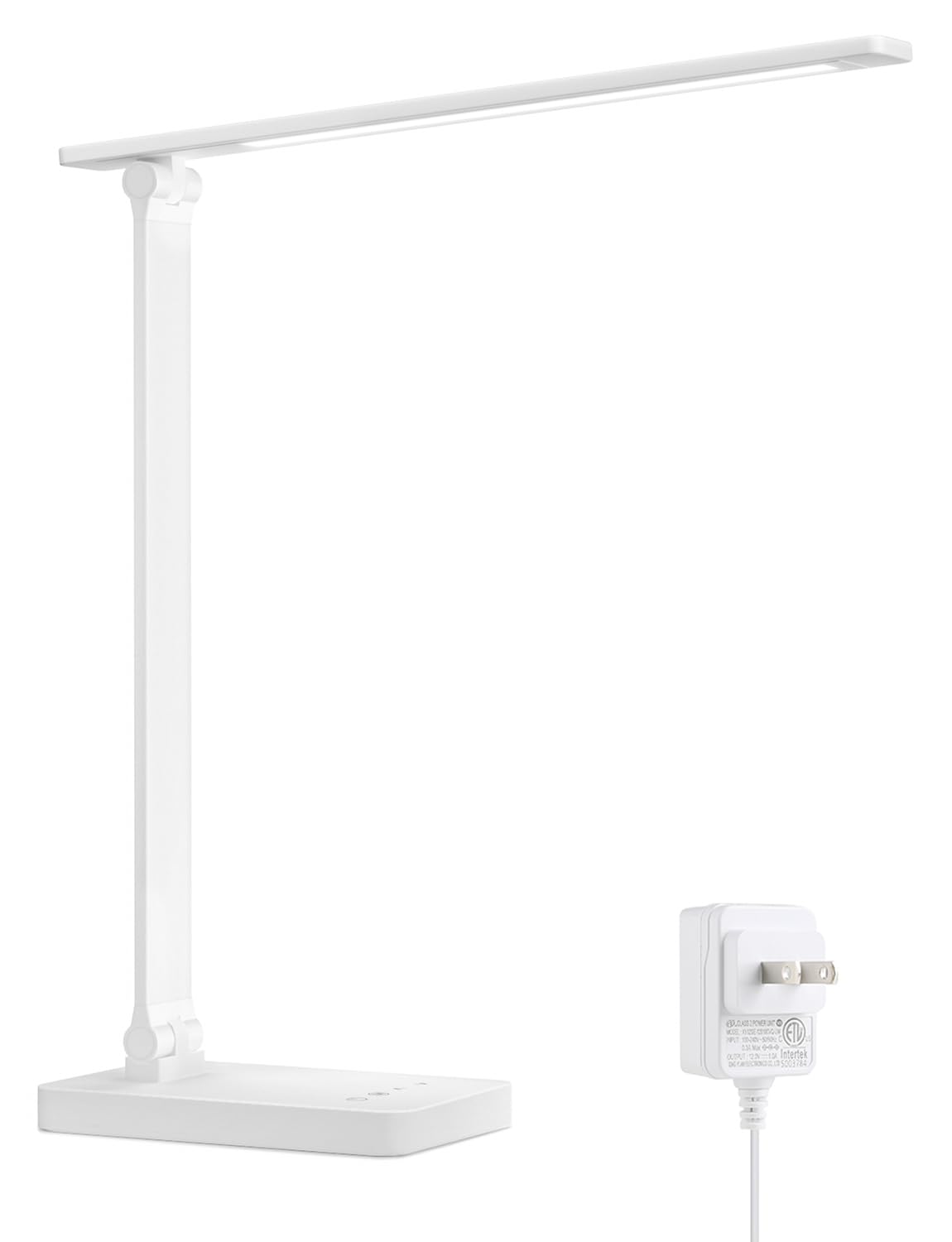 Lepro LED Desk Lamp, 9W 550lm, Dimmable, Touch Control, 3 Color Modes, Metal, White, Model PR310001-DWW