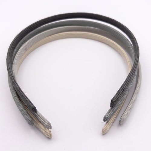 Heliums Thin Headbands - 8mm Skinny Headband for Women, 4 Count, Comfortable Narrow Hair Bands Blend with Hair Color (Dark...
