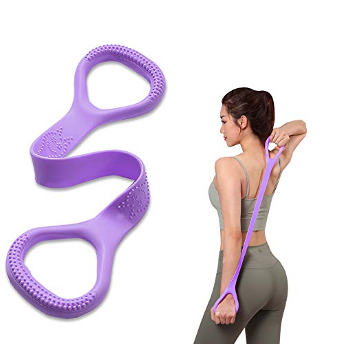 Kvittra Figure 8 Fitness Resistance Band, Arm|Back Training Elastic Ropes - Pure Barre Workout Chest Arm and Shoulder Stre...