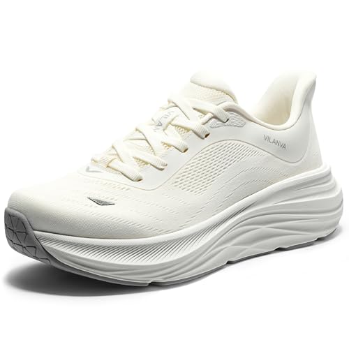 Vilanva Women's Walking Shoes Cushion Comfortable Running Tennis Shoes Non-Slip Workout Gym Athletic Breathable Fashion Sn...