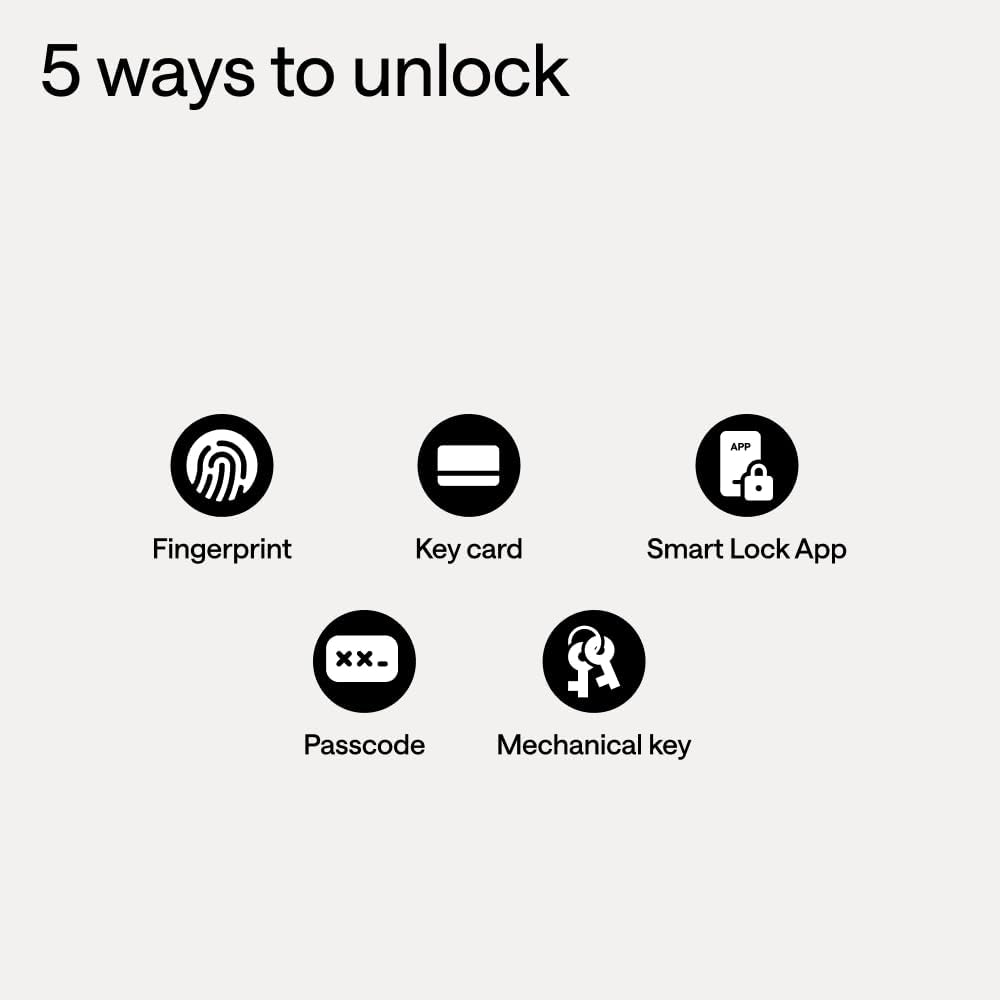WiFi Smart Door Lock with Camera - European DIN Standard (Not U.S ANSI Compatible) – Keyless Mortise Lock Set with Fingerprint, Keypad, RFID & App – Pro Installation