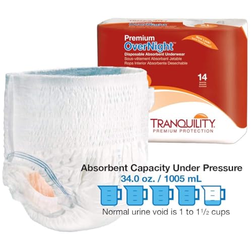 Tranquility Premium Overnight Disposable Absorbent Underwear (DAU) - XL - 56 ct