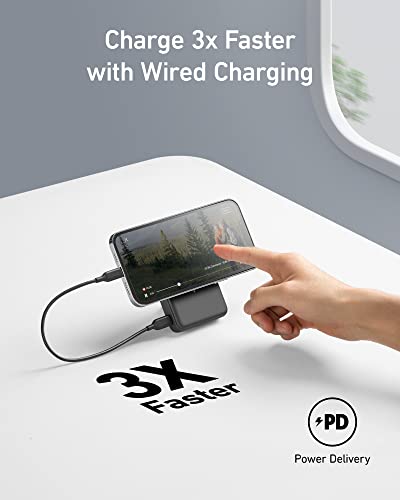 Anker 633 Magnetic Battery, 10,000mAh Foldable Wireless Portable Charger, 20W USB-C Power Delivery Power Bank with Stand, ...
