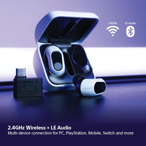 Sony INZONE Buds Wireless Gaming Earbuds, Perfect for PlayStation® 5, for PC/PS5/Switch/Mobile, 48Hr Battery with Case, No...