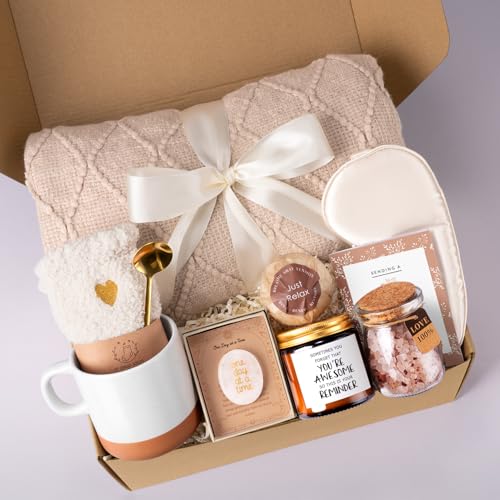 Get Well Soon Gift Baskets for Women Care Package, Self Care After Surgery Recovery Spa Gift Baskets, Sympathy Thinking of...