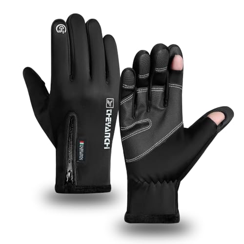 ANJMEICH -10℉ Waterproof Winter Gloves for Men & Women, Breathable Thermal Gloves, 5-Layer Touch Screen Cold Weather Glove...