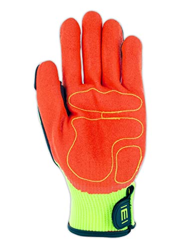 MAGID T-REX Flex Series Sandy Nitrile Coated Impact-Resistant Work Gloves, 1 Pair, Size 12/3XL, TRX500