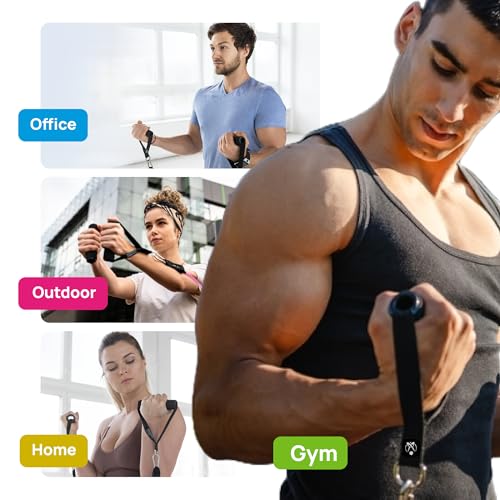 INEVIFIT Resistance Band Set, 150 LBS Stackable Workout Bands for Strength Training, Yoga, Pilates, and Full Body Workout,...