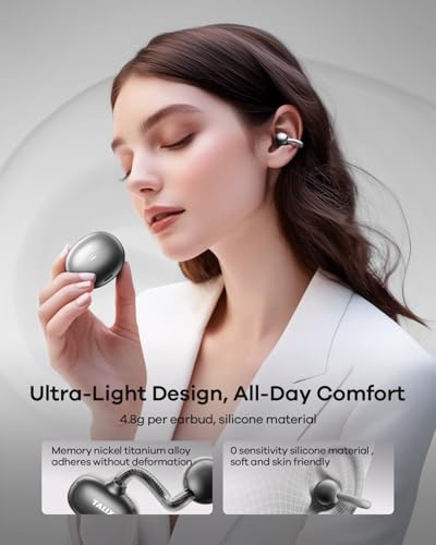 TALIX Ultra Open Ear Earbuds X6, Clip-On Headphone with Directional Sound, Ultra-Light Comfort Fit, Bluetooth 5.4 Wireless...