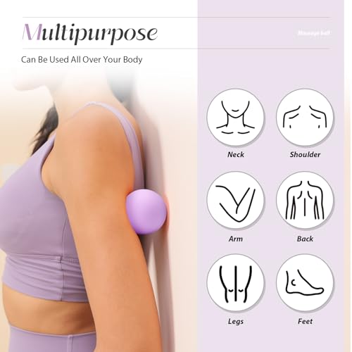 SUBCULTUREPICK Massage Lacrosse Balls for Myofascial Release,Yoga Deep Tissue Massage,Trigger Point Therapy and Foot Plant...