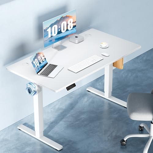 DUMOS 40 Inch Electric Standing Desk Height Adjustable, Sit to Stand Up Computer Workstations Work PC Table Home Office St...