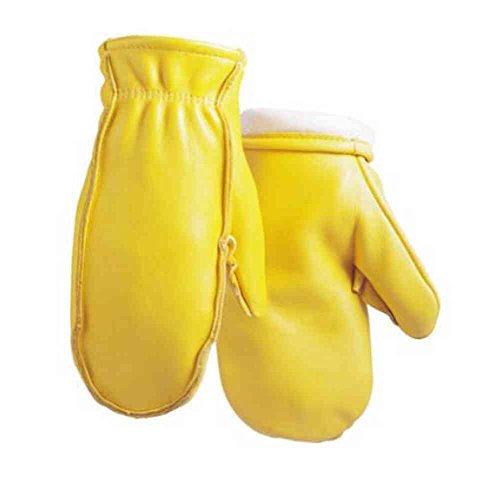 NORTH STAR Men's Elkskin Chopper Mitten Glove 100G Thinsulate Lined Tan 112T