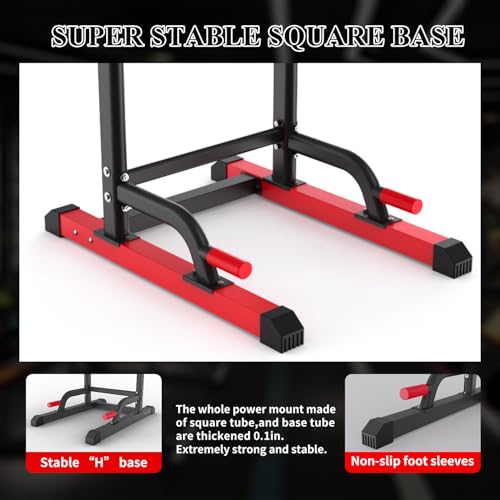 K KiNGKANG Power Tower Dip Station, Multi-Function Assistive Trainer Pull Up for Home Gym Muscle Building and Beginner Exe...