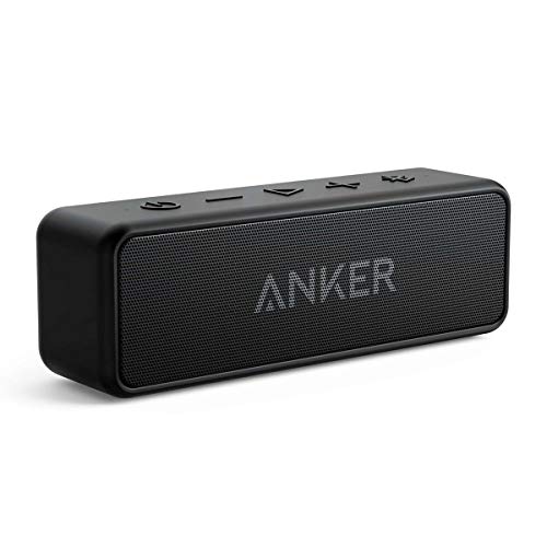 Anker Soundcore 2 Portable Bluetooth Speaker with Stereo Sound, Bluetooth 5, Bassup, IPX7 Waterproof, 24-Hour Playtime, Wi...