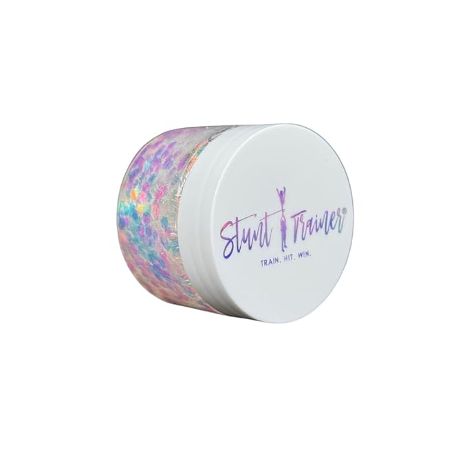 Stunt Trainer Cheer Glitter Face Body Makeup Peel Off Gel Chunky Holographic 15 Colors 1.6oz Vegan Cruelty Free Nontoxic Cheerleader Cheerleading Makeup